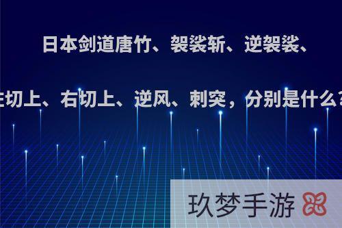 日本剑道唐竹、袈裟斩、逆袈裟、左雉、右雉、左切上、右切上、逆风、刺突，分别是什么?什么样的动作?