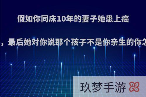 假如你同床10年的妻子她患上癌症晚期，最后她对你说那个孩子不是你亲生的你怎么办?