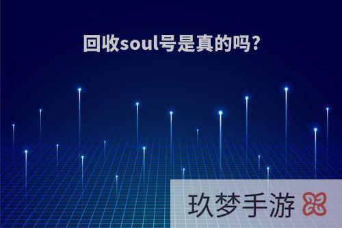 回收soul号是真的吗?