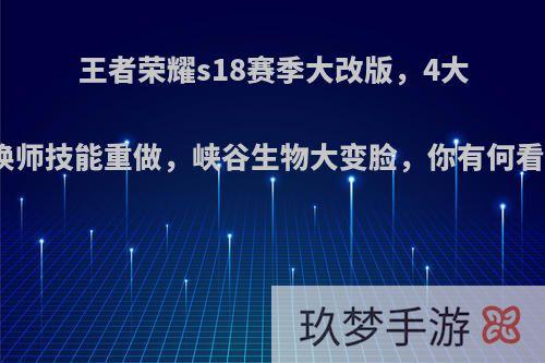 王者荣耀s18赛季大改版，4大召唤师技能重做，峡谷生物大变脸，你有何看法?