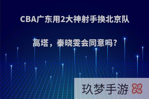 CBA广东用2大神射手换北京队高塔，秦晓雯会同意吗?