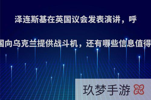 泽连斯基在英国议会发表演讲，呼吁英国向乌克兰提供战斗机，还有哪些信息值得关注?