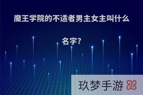 魔王学院的不适者男主女主叫什么名字?