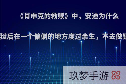 《肖申克的救赎》中，安迪为什么选择越狱后在一个偏僻的地方度过余生，不去做银行家?