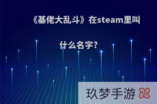 《基佬大乱斗》在steam里叫什么名字?