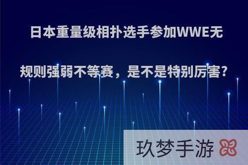 日本重量级相扑选手参加WWE无规则强弱不等赛，是不是特别厉害?