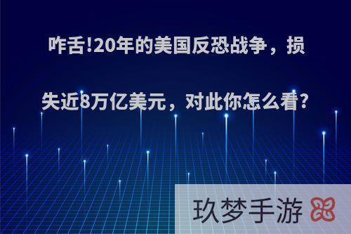 咋舌!20年的美国反恐战争，损失近8万亿美元，对此你怎么看?