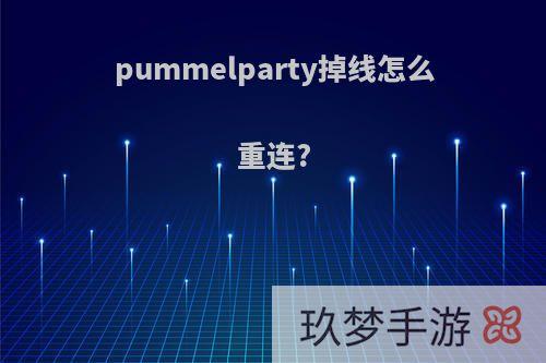 pummelparty掉线怎么重连?