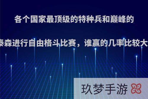 各个国家最顶级的特种兵和巅峰的泰森进行自由格斗比赛，谁赢的几率比较大?