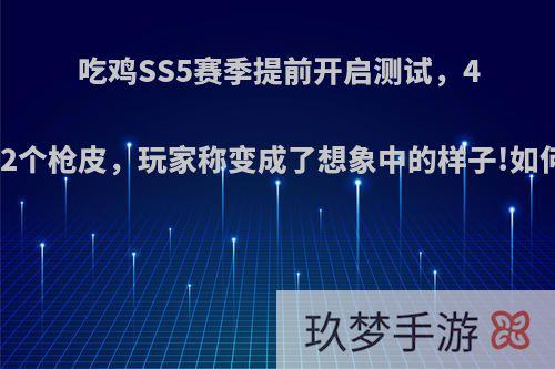 吃鸡SS5赛季提前开启测试，4套衣服2个枪皮，玩家称变成了想象中的样子!如何评价?