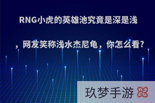 RNG小虎的英雄池究竟是深是浅，网友笑称浅水杰尼龟，你怎么看?