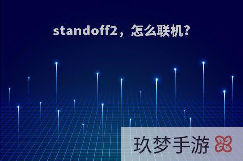 standoff2，怎么联机?