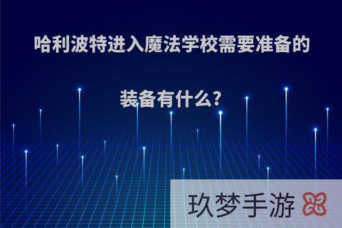 哈利波特进入魔法学校需要准备的装备有什么?