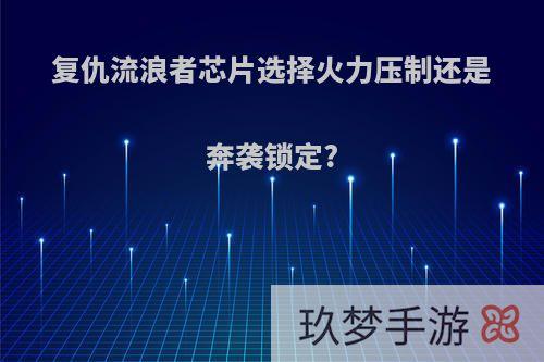 复仇流浪者芯片选择火力压制还是奔袭锁定?