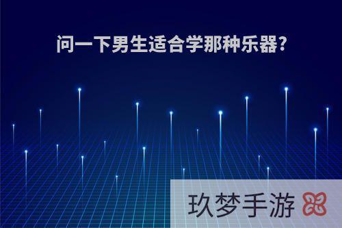 问一下男生适合学那种乐器?
