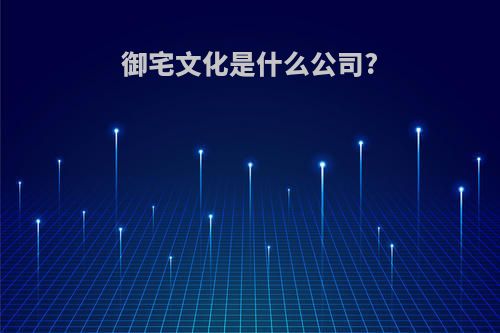 御宅文化是什么公司?