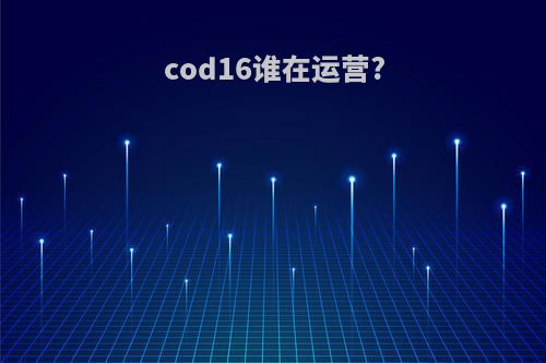 cod16谁在运营?