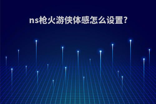 ns枪火游侠体感怎么设置?